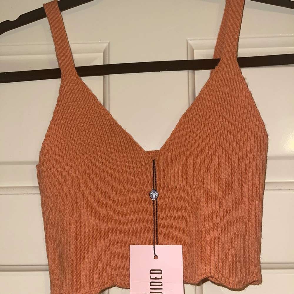Scallop Hem Ribbed Bralet